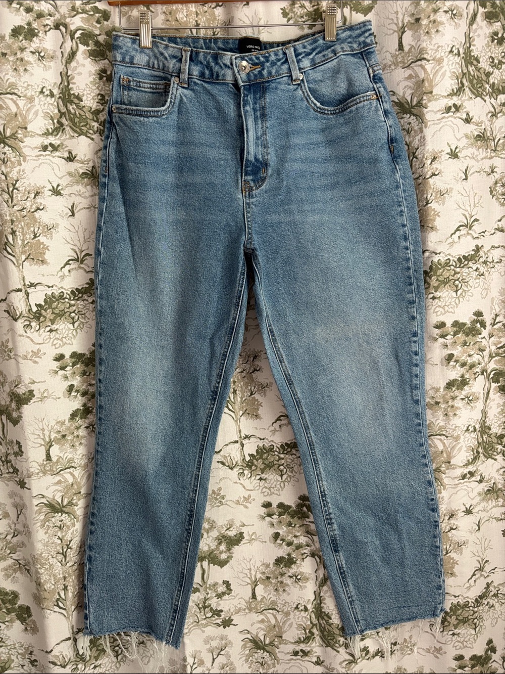 Vero Moda Light Blue High-Rise Straight Jeans